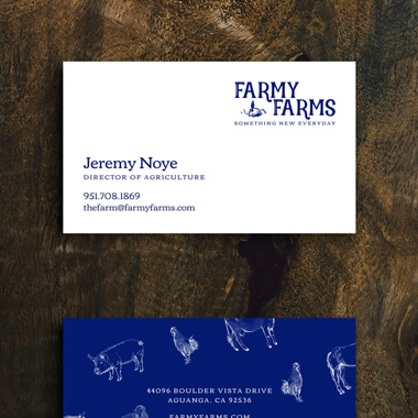 Image: Farmy Farms Biz Cards